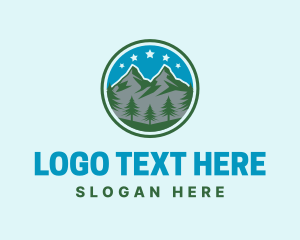 Landmark - Mountain Outdoor Adventure logo design