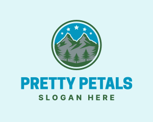 Tourist Spot - Mountain Outdoor Adventure logo design