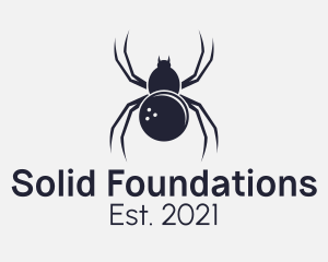 Arachnid - Gray Spider Bowling Ball logo design