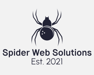 Arachnid - Gray Spider Bowling Ball logo design