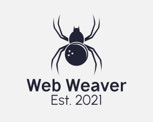 Gray Spider Bowling Ball logo design