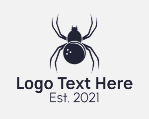 Arachnid - Gray Spider Bowling Ball logo design