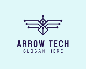 Digital Tech Wings logo design