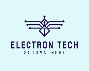 Digital Tech Wings logo design