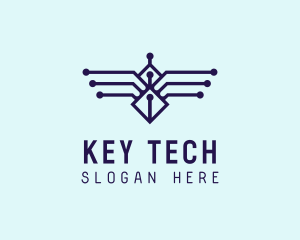 Digital Tech Wings logo design