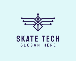 Digital Tech Wings logo design