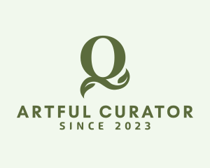 Organic Boutique Letter Q  logo design