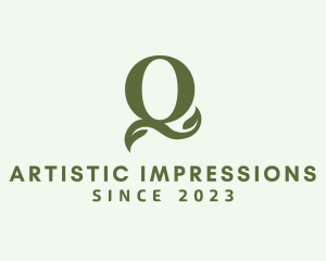 Organic Boutique Letter Q  logo design