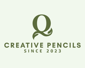 Organic Boutique Letter Q  logo design