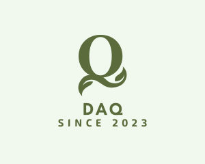 Organic Boutique Letter Q  logo design