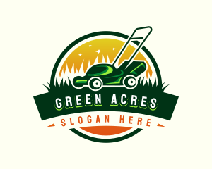 Grass Cutter Gardening logo design