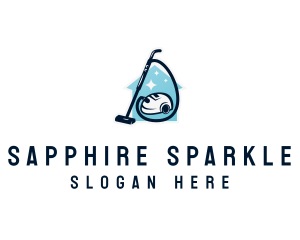 Vacuum Sparkle Housekeeping logo design