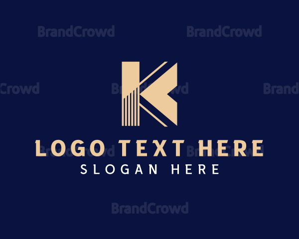 Building Business Letter K Logo