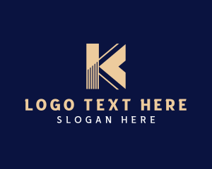 Commerce - Building Business Letter K logo design