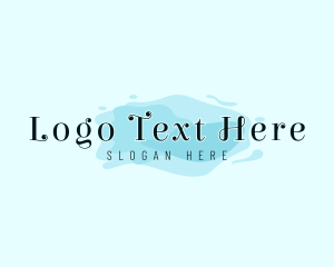 Liquid - Watercolor Beauty Brand logo design