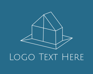 Real - Geometric House Real Estate logo design