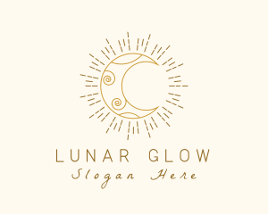 Moonlight - Lunar Astral Moonlight logo design