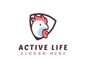 Rooster Chicken Hen logo design