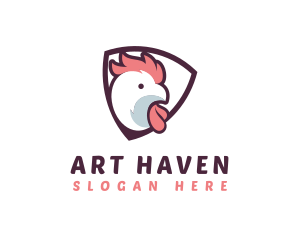 Rooster Chicken Hen logo design