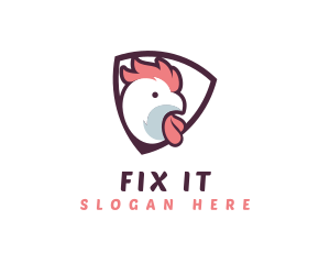 Rooster Chicken Hen logo design