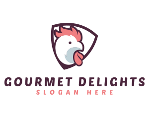 Rooster Chicken Hen logo design