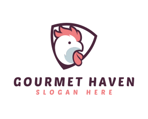 Rooster Chicken Hen logo design