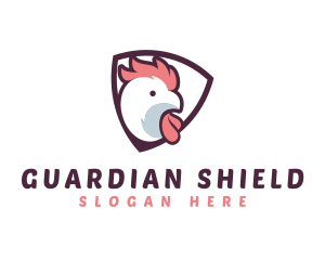 Shield - Rooster Chicken Shield logo design