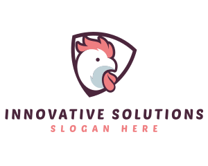 Rooster Chicken Hen logo design