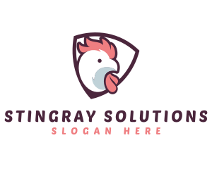 Rooster Chicken Hen logo design