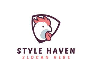 Rooster Chicken Hen logo design