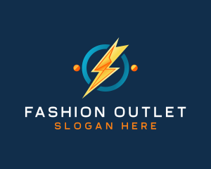 Lightning Spark Outlet logo design