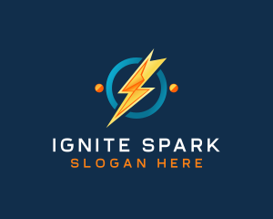 Lightning Spark Outlet logo design