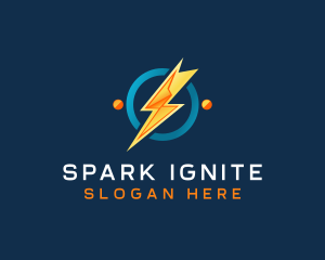 Lightning Spark Outlet logo design