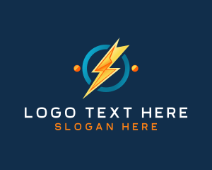 Outlet - Lightning Spark Outlet logo design