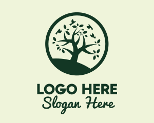 Green Tree Globe Logo