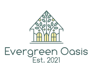 Arboretum - House Tree Home Renovation logo design