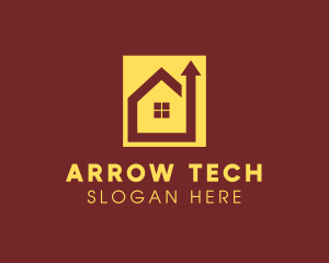 Realty Home Arrow logo design