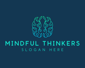 Mind Brain Natural  logo design