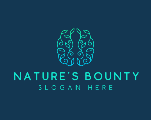 Mind Brain Natural  logo design