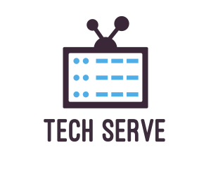 Server - Data Servers TV logo design