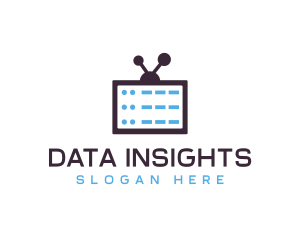 Data Servers TV logo design