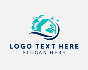 Home Cleaning - Eco Friendly Home Cleaning logo design