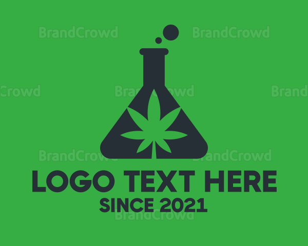 Green Flask Cannabis Logo