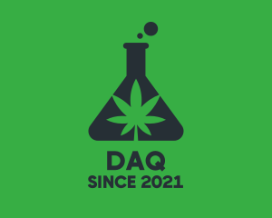 Laboratory - Green Flask Cannabis logo design