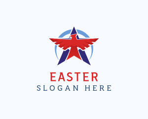 Nationalistic - Star Eagle Patriot logo design