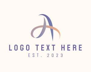 Letter A - Therapeutic Ribbon Letter A logo design
