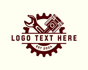 Mechanical - Engine Wrench Gear logo design