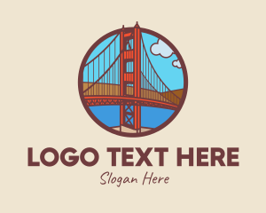 Travelling - San Francisco Bay Bridge logo design
