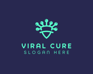 Disease - Virus Protection Shield logo design