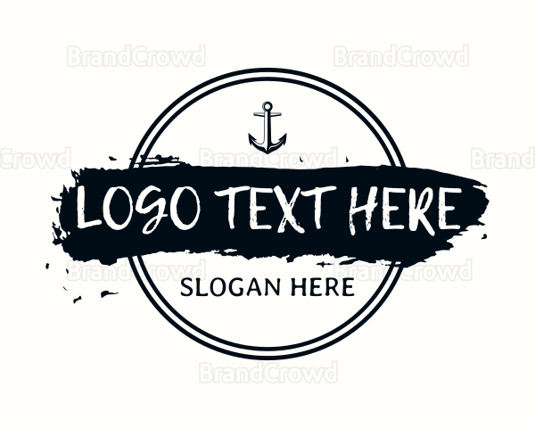 Nautical Sailor Anchor Logo